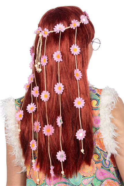 Haarband geflochten mit Blumen