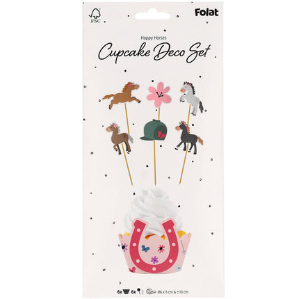 Pferd Cupcake Toppers 12 Stück