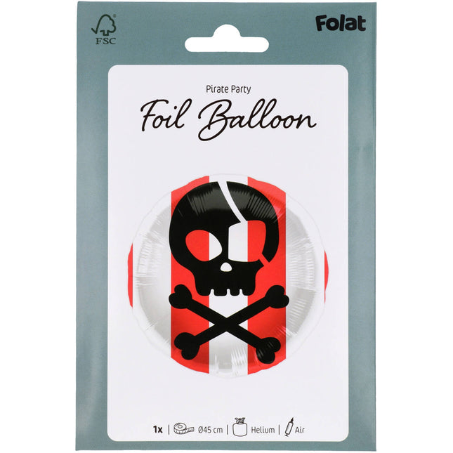 Folienballon - Piratenparty - 45 cm