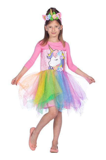 Einhorn Kleid mit Diadem