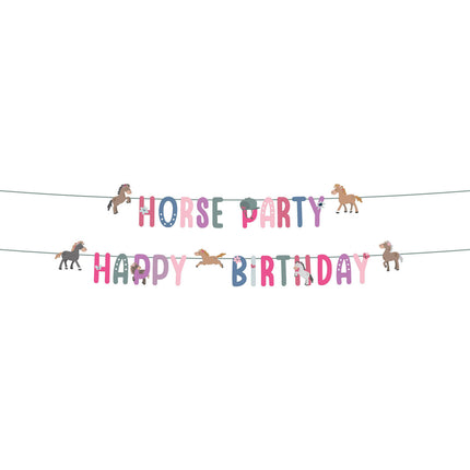 Alles Gute zum Geburtstag Letterslinger Happy Horses 1.5m