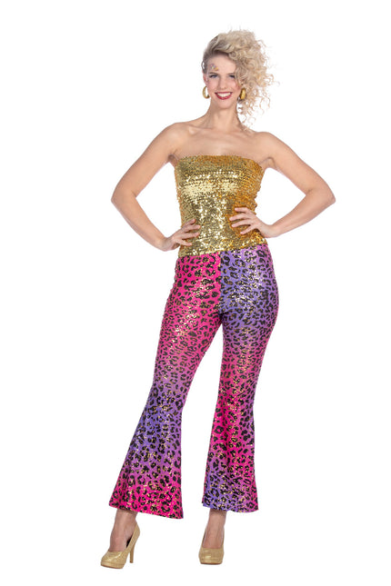 Hippie Hose Panther Sparkle lila/rosa