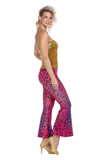 Hippie Hose Panther Sparkle lila/rosa