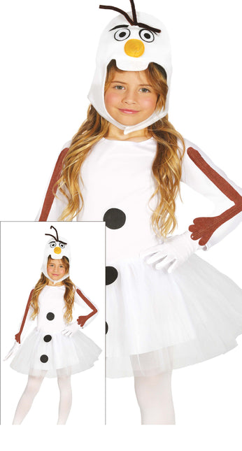 Schneemann Kleid Mädchen