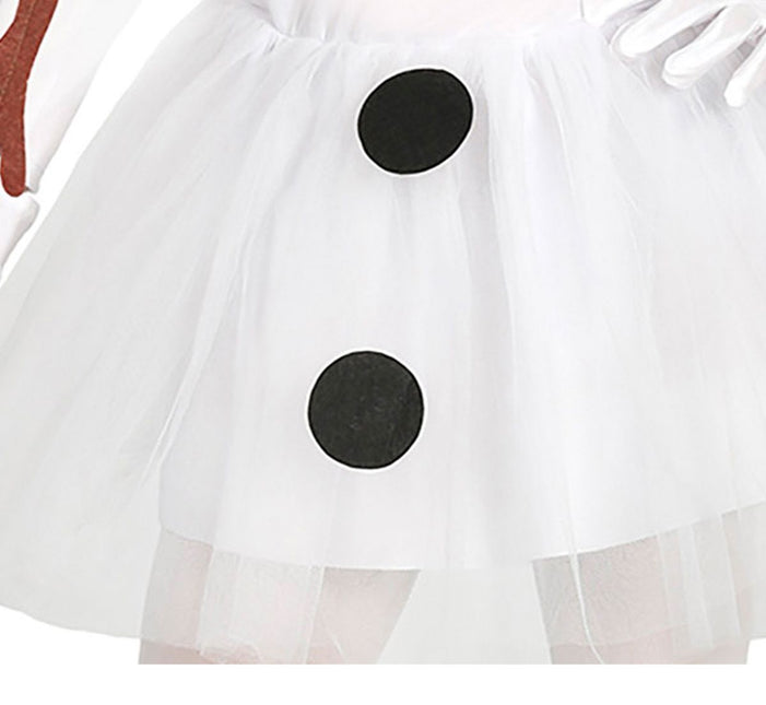 Schneemann Kleid Mädchen