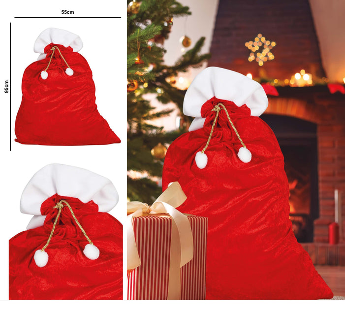 Weihnachtssack Rot 95cm