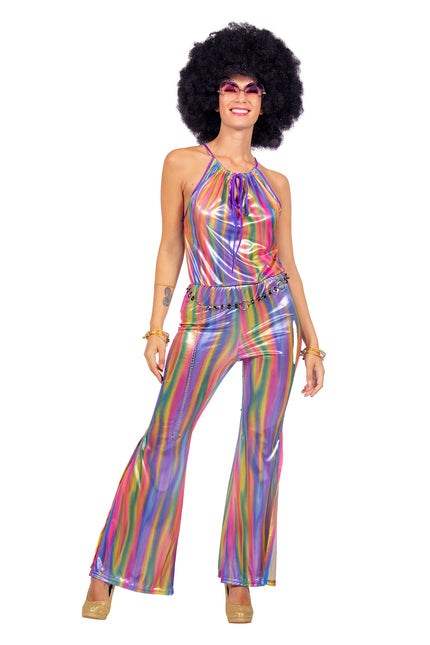 Disco Catsuit Regenbogen