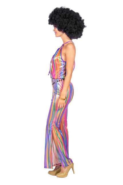 Disco Catsuit Regenbogen