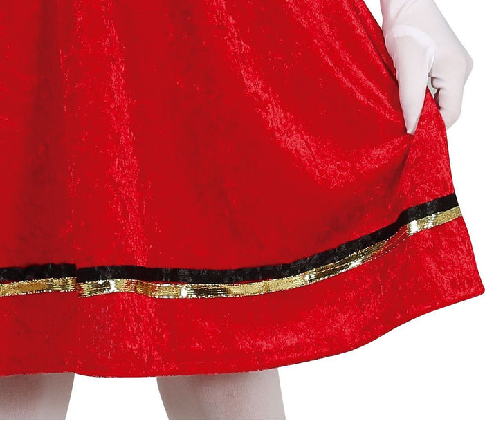 Pietenpak Kleid Kind Rot/Gold