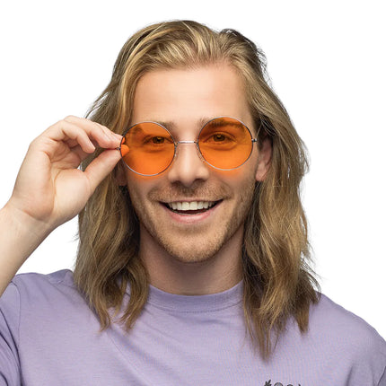 Hippie 60S Brille Orange Xl