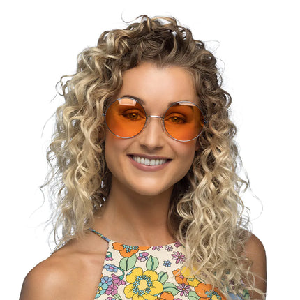 Hippie 60S Brille Orange Xl