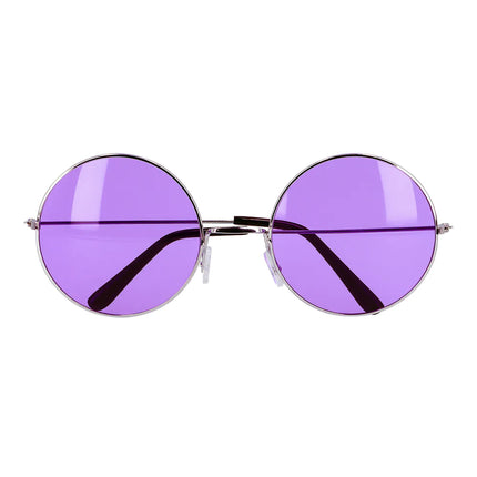 Hippie 60S Brille Lila Xl