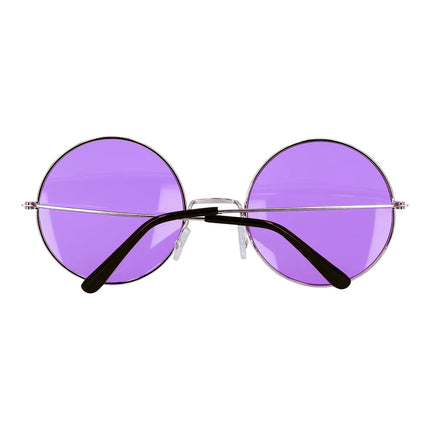 Hippie 60S Brille Lila Xl