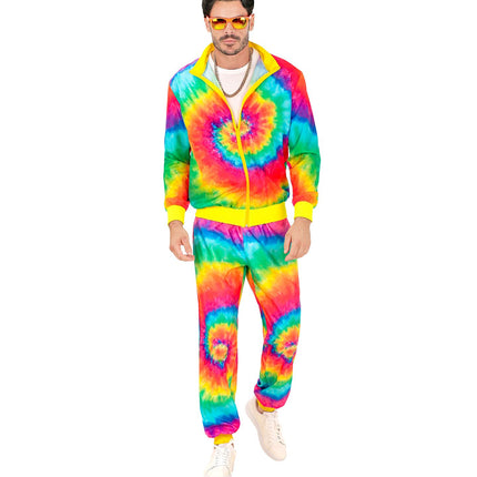 Regenbogen-Trainingsanzug Fault Tie Dye