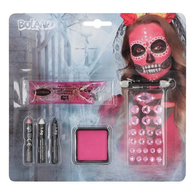 Halloween Schminkset Diamond Catrina 5 Stück