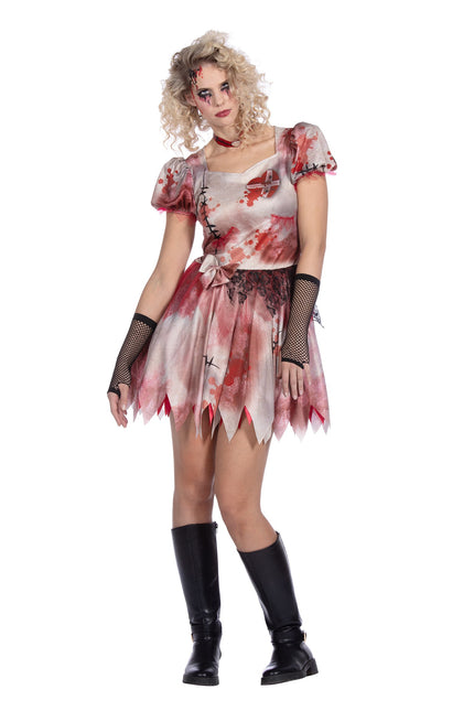 Halloween Kleid kurz mit Blut