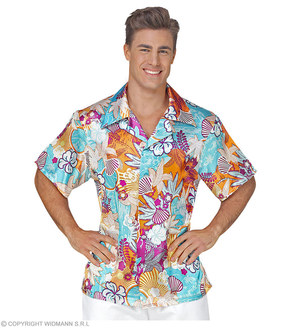 Hawaii Hemd Satin Kostüm