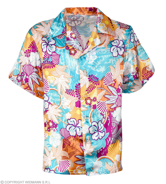 Hawaii Hemd Satin Kostüm