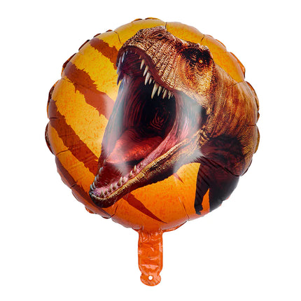 Dino Helium Ballon Orange Leer 45cm