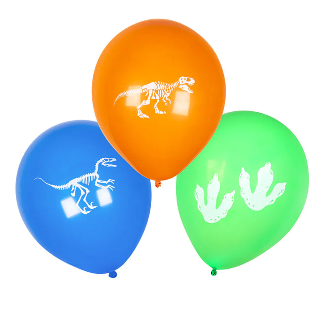 Dinosaurier Ballons Bunt 25cm 6Stk