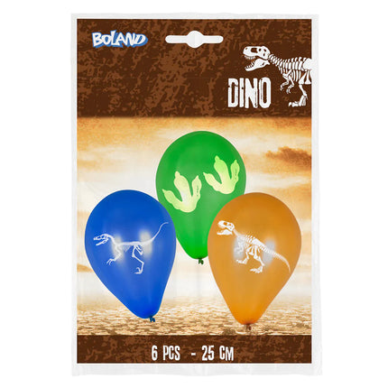 Dinosaurier Ballons Bunt 25cm 6Stk