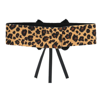 Leopard Accessoire Set Braun 4 Stück