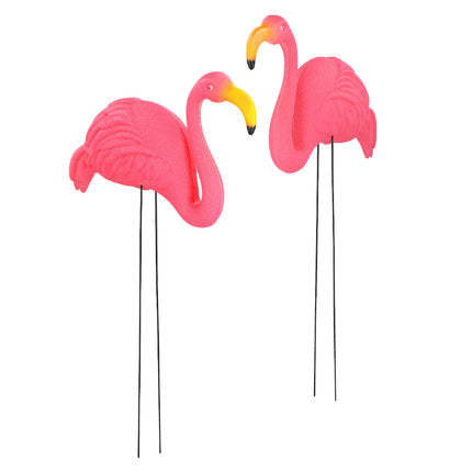 2 Gartendekorationen Flamingo