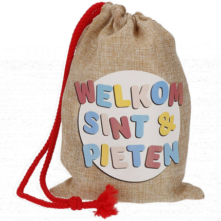 Handout-Tasche Welcome Saint und Pieten Jute