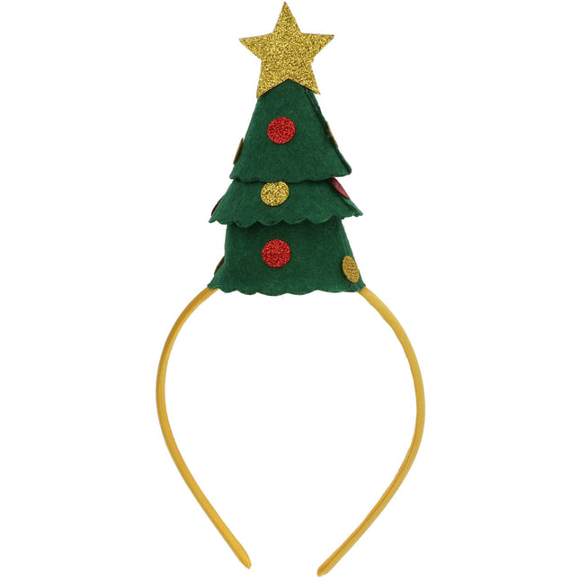 Stirnband Weihnachtsbaum mit goldenem Stern