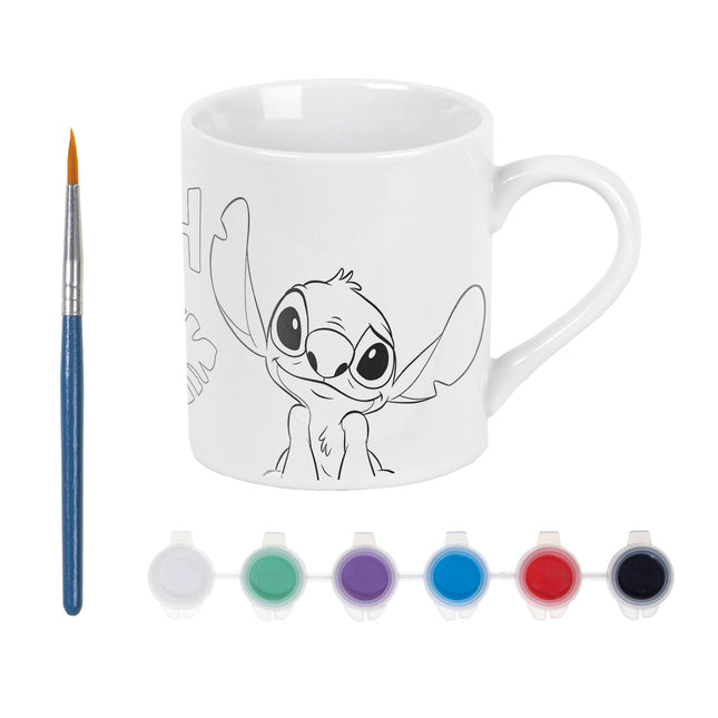 Stitch Mug DIY Inklusive Farbe und Pinsel