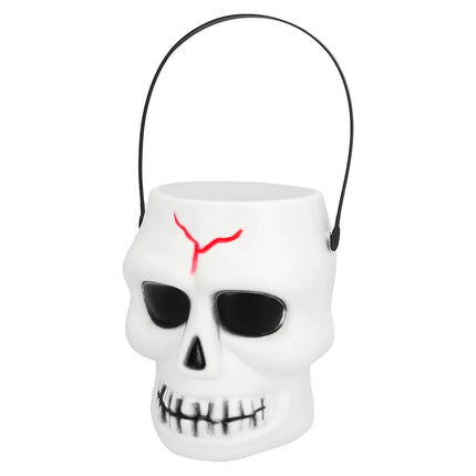 Halloween Eimer Totenkopf 16cm