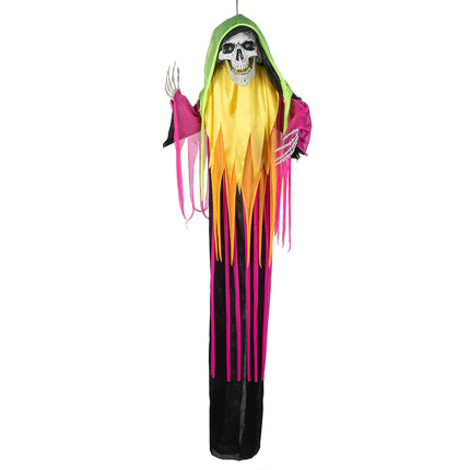 Halloween Puppe Neon Sensenmann 1,20m