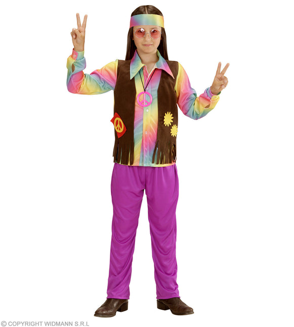 Hippie Junge Regenbogen Kostüm Kind