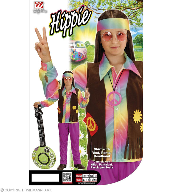 Hippie Junge Regenbogen Kostüm Kind