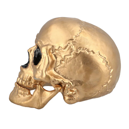 Halloween Totenkopf Gold 24cm