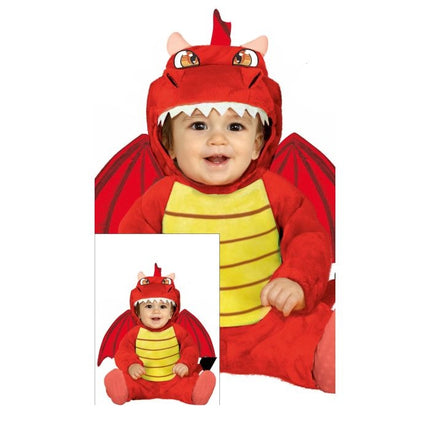 Drachen Kostüm Baby Rot