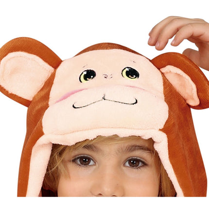 Monkey Onesie Kind Braun