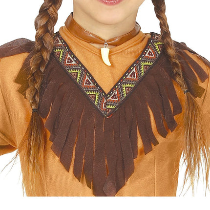 Indianer Mädchen Kostüm Braun