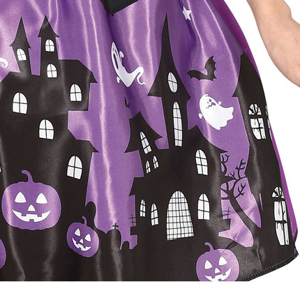 Hexe Halloween Kostüm Mädchen Lila