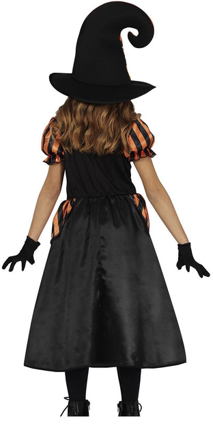 Hexe Halloween Kostüm Mädchen Kürbis Orange