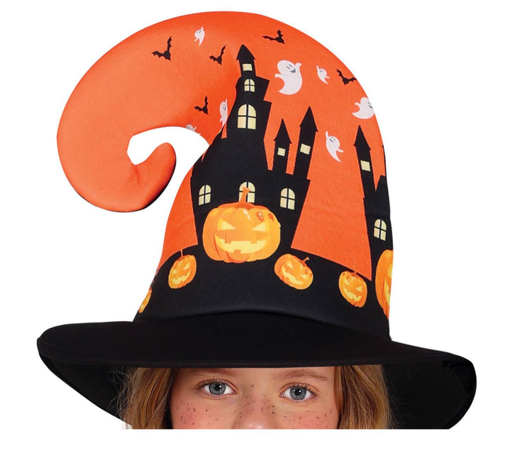 Hexe Halloween Kostüm Mädchen Kürbis Orange