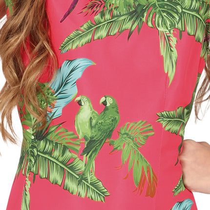 Hawaii Kleid Tropisch Rosa Mädchen