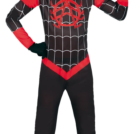 Spiderman Kostüm Schwarz Rot Junge