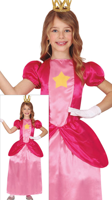 Prinzessin Pfirsich Kleid Rosa Mädchen