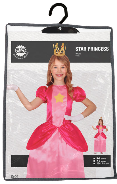 Prinzessin Pfirsich Kleid Rosa Mädchen