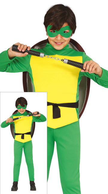 Ninja Turtle Kämpfer Kostüm Junge