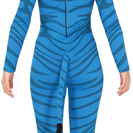 Second Skin Stripes Damen Blau