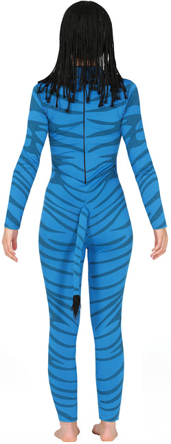 Second Skin Stripes Damen Blau