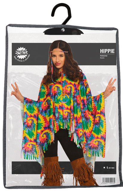 Hippie Poncho Kostüm M