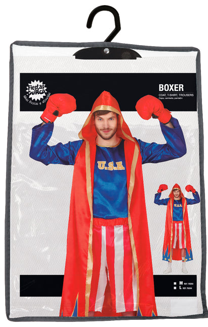 Boxer Kostüm Rot Blau